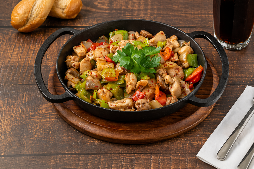 tavuklu mantarlı sote